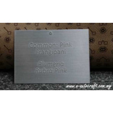 Label Tag Alum<br>2D Etching Polishing Hairline<br>LTA/PH_03